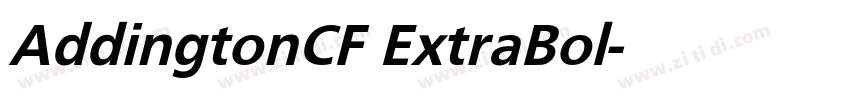 AddingtonCF ExtraBol字体转换